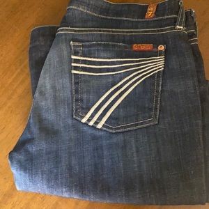 Flare leg denim jeans